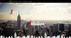 Desktop Screenshot of inspirationandintuition.com